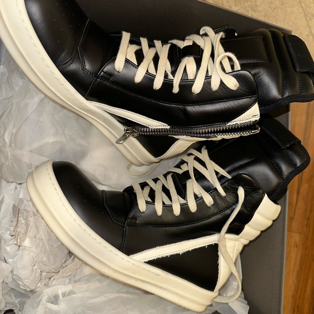 Rick Owen’s Geo Basket Sneakers - Picture 3 of 8